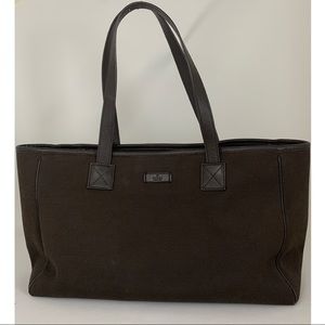 Gucci canvas & leather tote bag ! 👜
